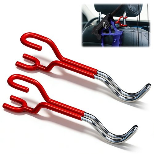 Cityeagle 2-Pack Hard Hat Holder for Truck: Heavy Duty Bow Buddy - Universal Bow Carrier for SUV, Jeep Or Sedans, Headrest Hooks, Seat Back Organizer for Bags, Hard Hats & Archery Equipment