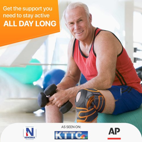 Dr. Brace ELITE Knee Brace - Maximum Pain Support with Side Stabilizers & Gel Pads | X-Large