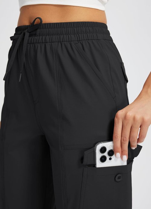 Libin Women's Capri Pants - Quick Dry, Water Resistant Cargo Capris for Travel & Hiking | Casual Summer Style