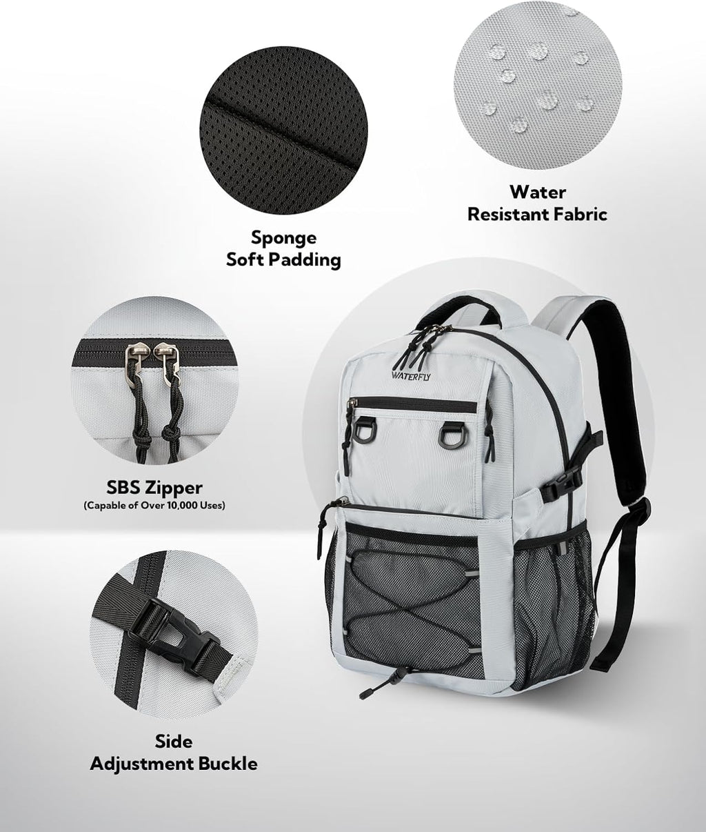 WATERFLY Lightweight 22L Travel Hiking Backpack - Versatile Outdoor Daypack for Men & Women
