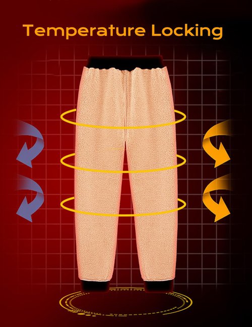 Flygo Women's Sherpa Fleece Lined Joggers Sweatpants Winter Warm Pants with Pockets(Brown-M)