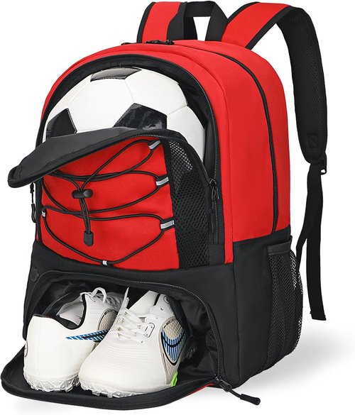 Goloni Soccer Bag - Versatile Basketball & Soccer Backpack with Ball and Shoe Compartment | Large Size