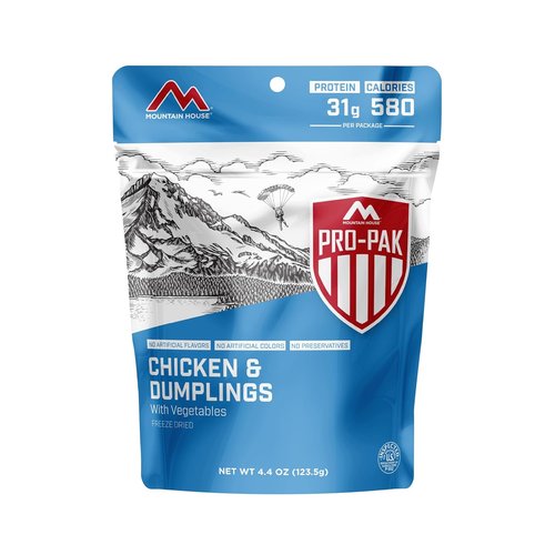 Mountain House Chicken & Dumplings Pro-Pak - Freeze-Dried Backpacking Meal | 1 Serving