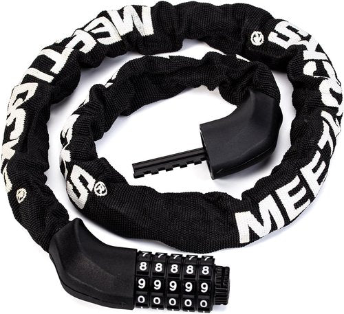 MEETLOCKS 3.2ft Bike Chain Lock - 5-Digit Combination High Security Anti-Theft Lock for Bicycle, Scooter, Motorcycle, Door, Gate