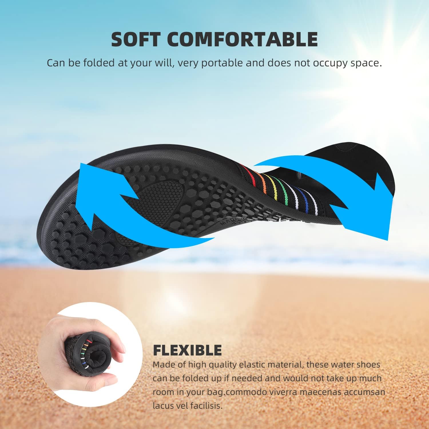 Skiennix Water Shoes - Quick-Dry Aqua Socks for Beach & Pool Activities | Adult & Youth Sizes