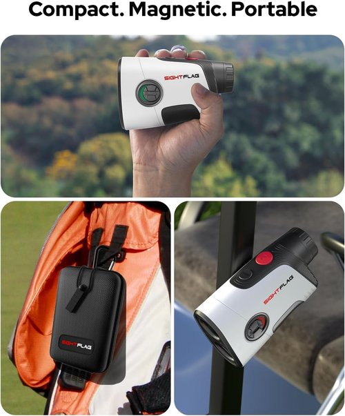 GF2 Golf Rangefinder - Accurate Slope Measurement & Pin Lock Vibration | 1300 Yards Range
