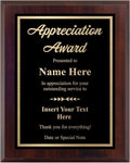 Custom Plaque Award - Personalized Engraved Recognition - Choose Your Size (6x8) | Perfect for Appreciation