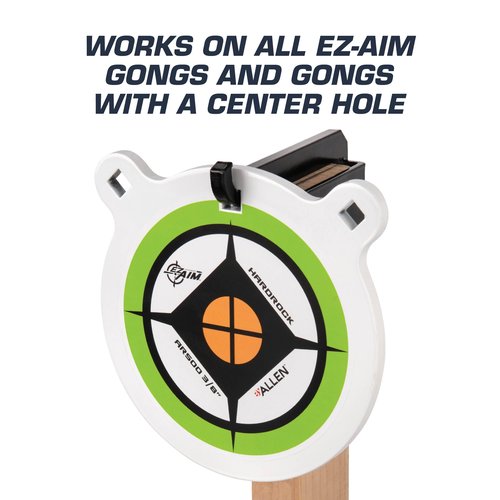 Allen Company EZ Aim Steel Gong Shooting Target Hanging Hook, for 2" x 4" Mount, 2.1 lbs., Black