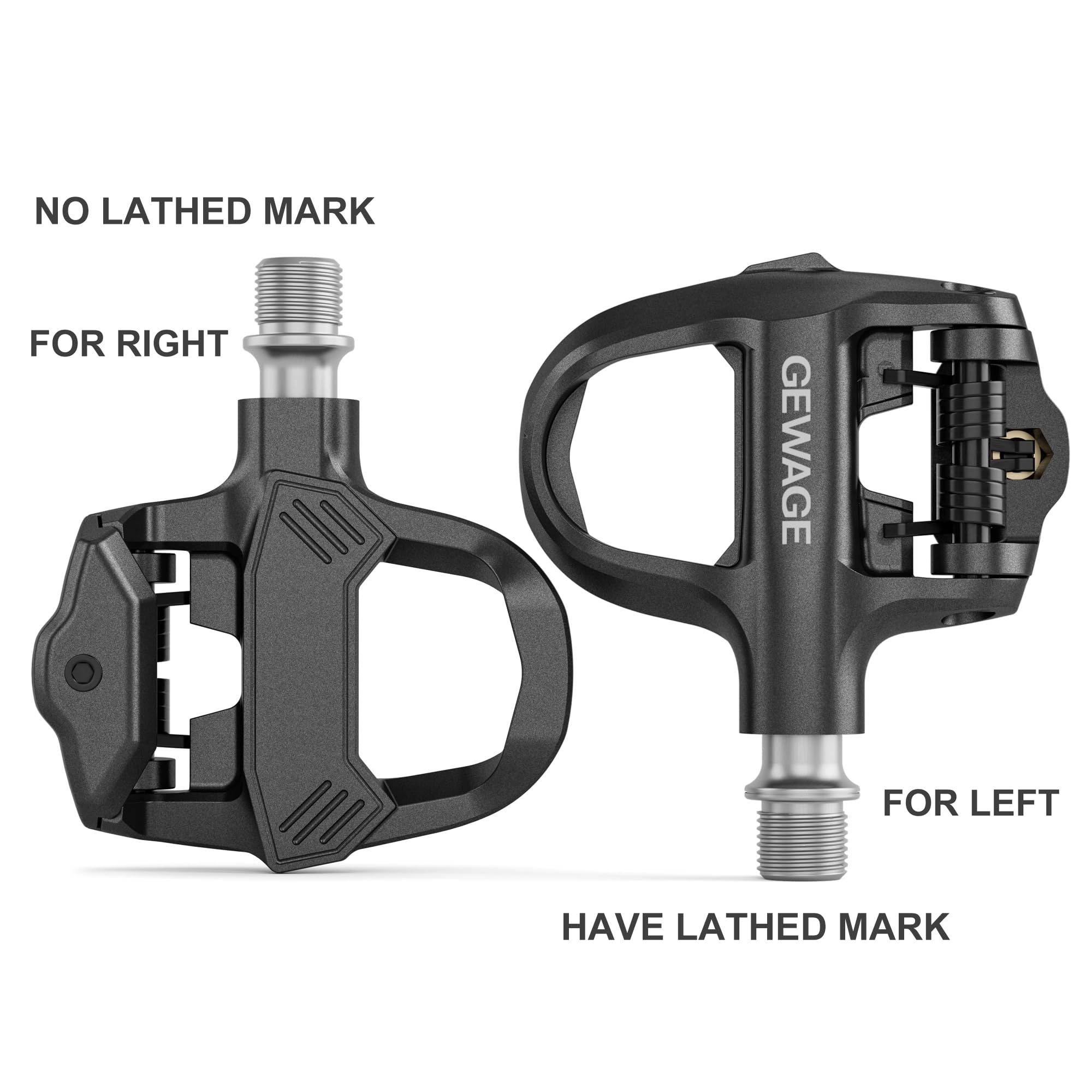 Road Bike Pedals- Ultralight Road Cycling Pedals Clipless Pedals with Cleats Set Compatible with Look KEO System