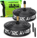 FV42/AV48/FV60mm 700C Bike Tube by [Brand Name] - Durable Butyl Inner Tube with 2 Tire Levers | Fits 700x25C to 700x32C