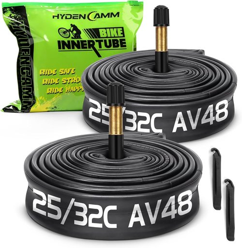 700C Bike Tube by [Brand Name] - Durable Butyl Inner Tube with 2 Tire Levers | Fits 700x25C to 700x32C