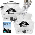 Rocalt 2 Pack Collapsible Water Container with Spigot, 2.1 Gallon Foldable Camping Water Storage, BPA Free Emergency Water Container with Wide Mouth Opening for Survival & Disaster Preparedness