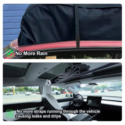 6pcs Rooftop Cargo Tie Down Hook Straps, Car Roof Cargo Carrier Door Hooks Car Door Hook Straps, Attaches to Car Door Frame, Car Door Cargo Hooks for Most Cars, Strapping Any Car Roof Luggage