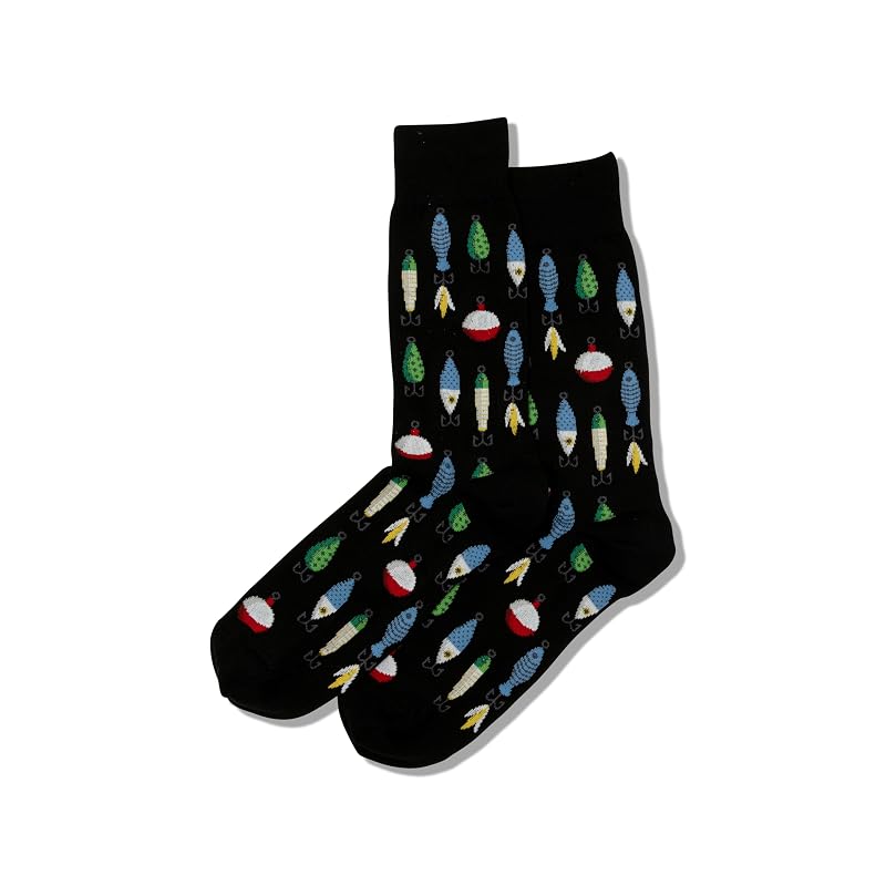 Hot Sox Fishing Lures Variation of THIS listing: Black+6-12 Sea Life Series Crew Socks