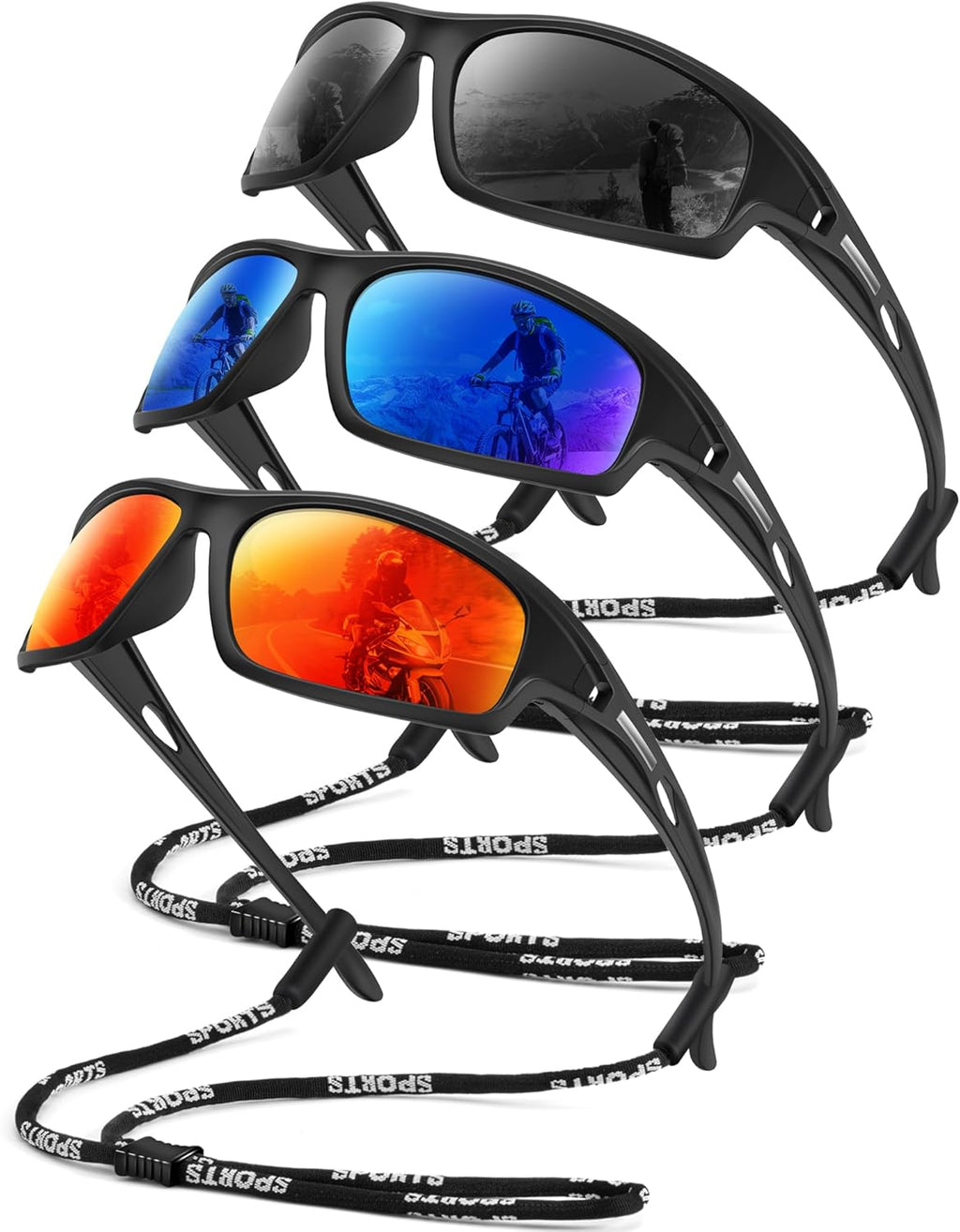 Polarized Sunglasses | UV400 Protection for Men & Women - Ideal for Fishing, Running, Driving