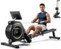 Rowing Machine | Rowing Machine for Home with 350 LB Capacity & 16-Level Silent Resistance - Compact & Foldable for Full-Body Workout