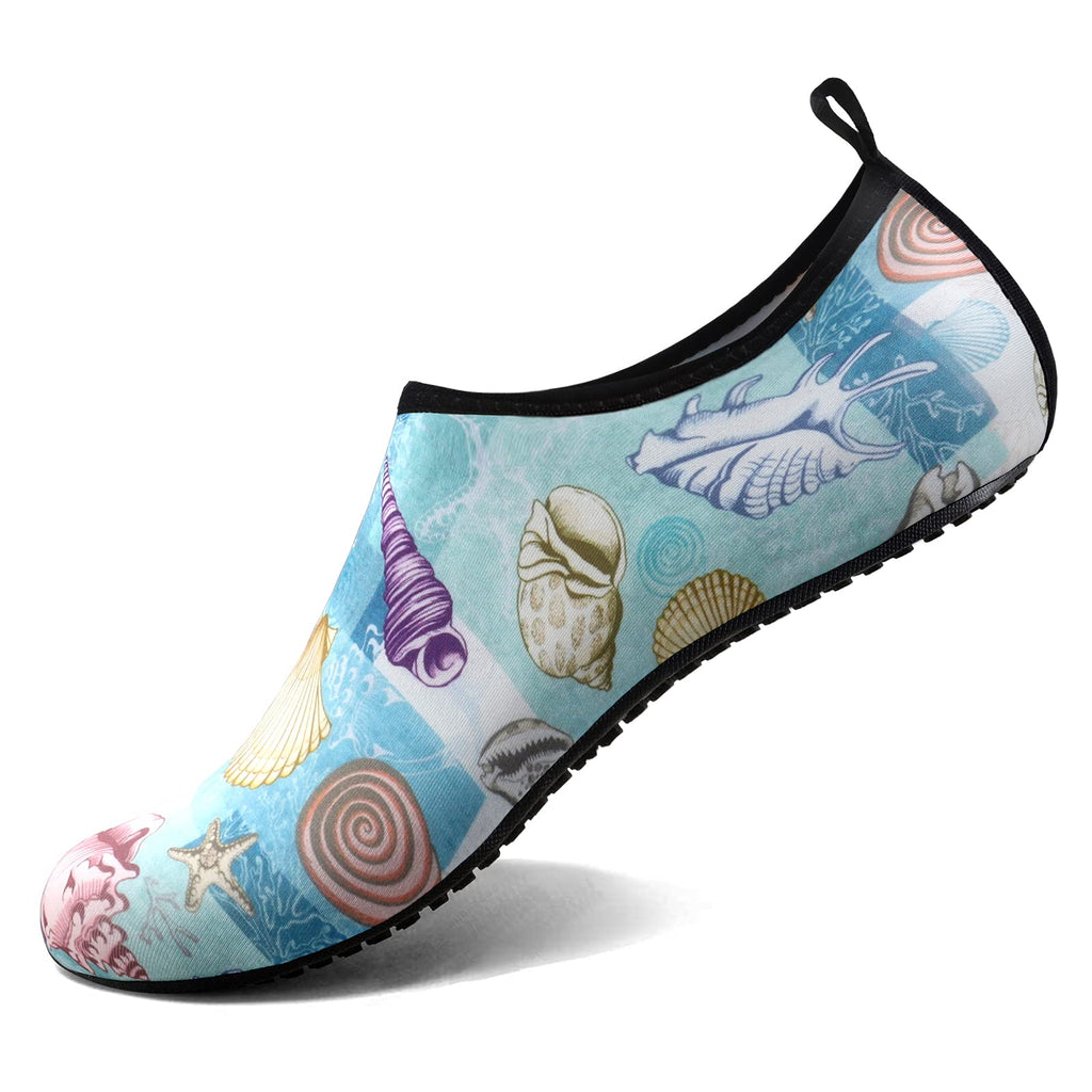 Water Shoes for Women Men Quick-Dry Aqua Socks Swim Beach Barefoot Yoga Exercise Wear Sport Accessories Pool Camping Must Haves Adult Youth Size 5-6Women/4-5Men