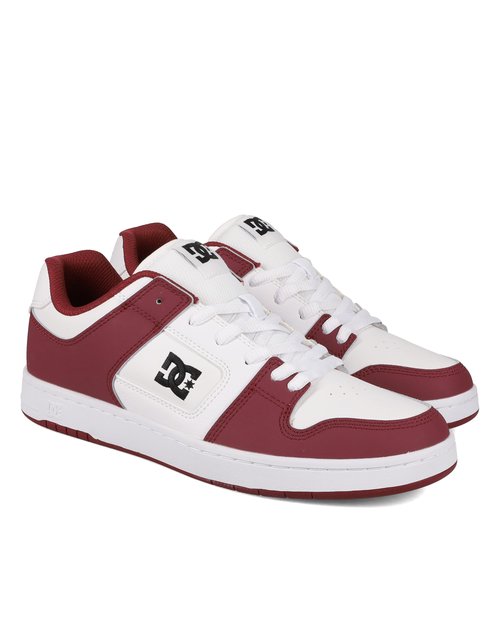 DC Men's Manteca 4 Skate Shoe, White/DEEP RED/Black, 11.5