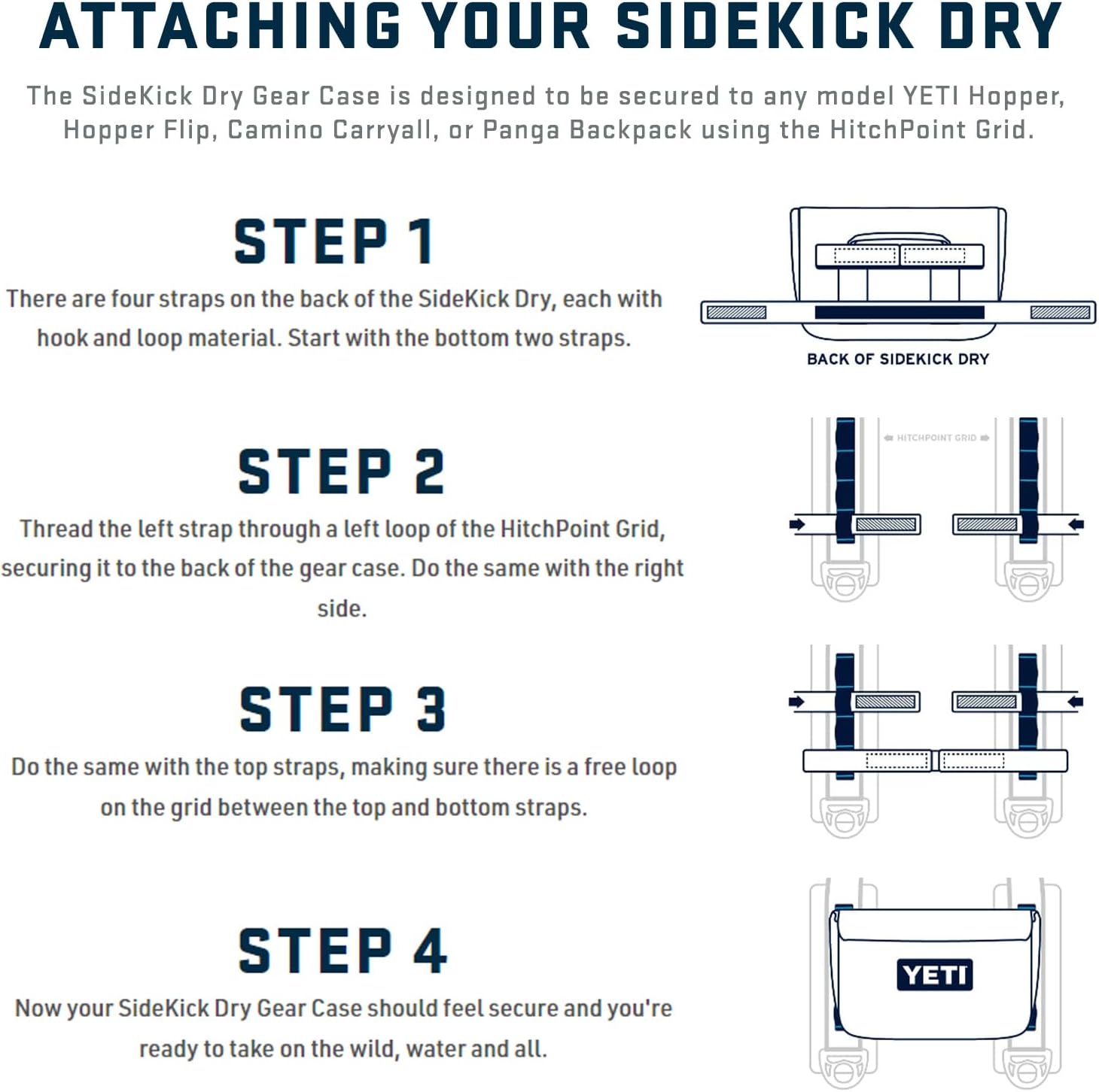 YETI Sidekick Dry Waterproof Gear Case - Durable, Versatile Storage Bag for Outdoor Adventures