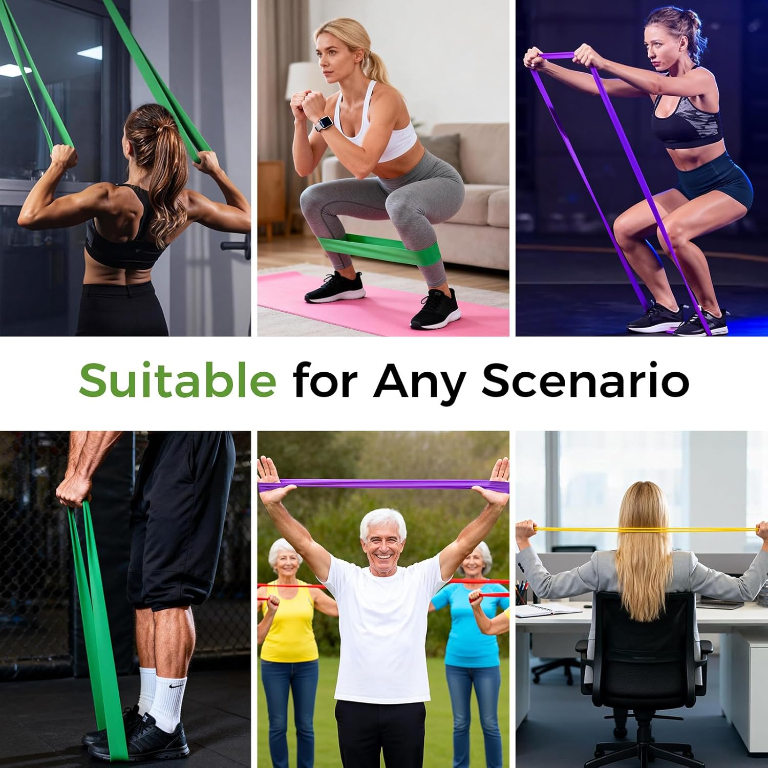 Pull Up Assistance Bands - 10PCS Set with 10-Level Resistance for Men & Women | Ideal for Strength Training & Physical Therapy