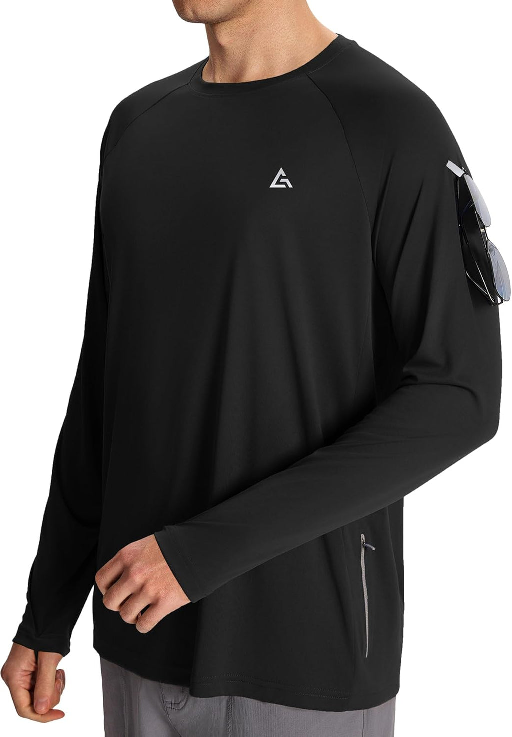 Skiennix Men's Sun Protection Shirt - UPF 50+ Long Sleeve UV Rash Guard for Fishing & Beach Activities
