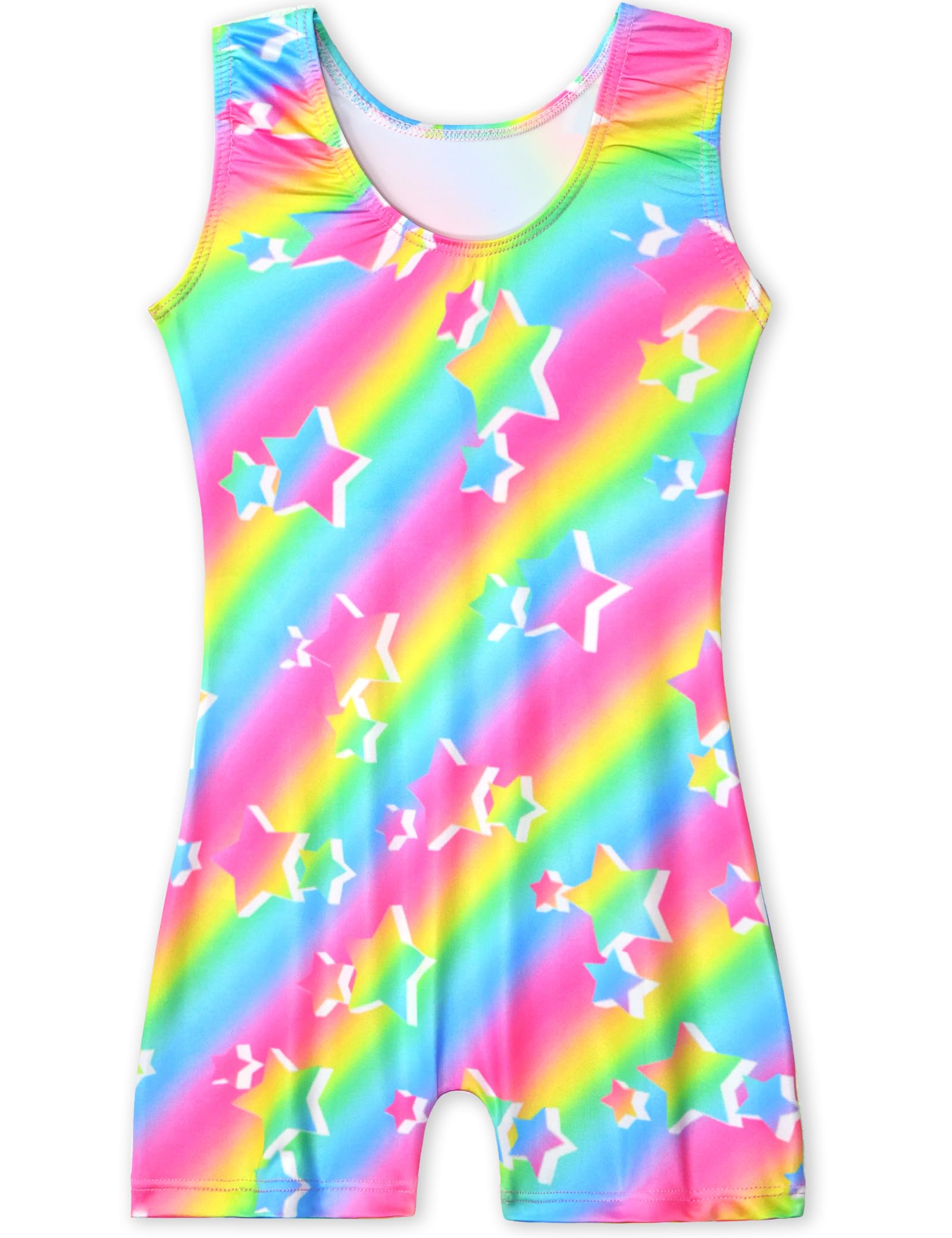 Nokecina Girls Leotards for Gymnastics 3t 4t Blue Pink Star Tumbling Outfits practice Biketards