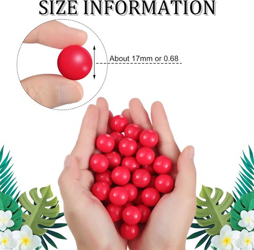 Civaner 150 x 68 Caliber Reusable Paintballs - Solid Plastic Nylon Projectiles for Defense & Practice