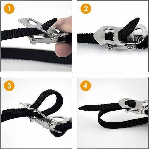 YBEKI All-Terrain Bike Pedals with Toe Clips & Adjustable Straps Dual-Purpose Resin/Alloy Bicycle Pedals 9/16" Spindle - Indoor/Outdoor Use for Exercise/Spin/Road Bikes MTB (Black)