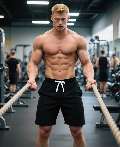JIHUILAI Men's Sweat Shorts - 7" Drawstring Elastic Waist Gym & Workout Shorts | Casual Joggers with Pockets, S-3XL