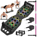 Lazolloa Push Up Board Bar Kit with Resistance Bands, Portable Pilates Bar for Fitness, Home Workout Gym System, Foldable Exercise Equipment for Full Body Training, Men & Women