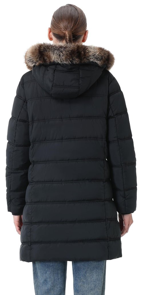 TYBBNY Women's Winter Coat Waterproof Long Puffer Jacket with Detachable Hood-Thermal Insulated Parka, Fleece Lined for Extreme Cold, Daily Commute & Outdoor