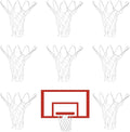 Skiennix Mini Basketball Nets - 8 Pcs Replacement for 8"-10.25" Rims | Durable Nylon Construction