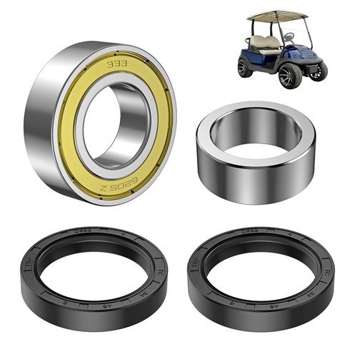 FIXHAWK Golf Cart Rear Axle Bearing Bushing & Oil Seal Kit for Club Car DS & Precedent 1986-2014 Electric Golf Cart .Replace OEM #1011291 1014207 1013794