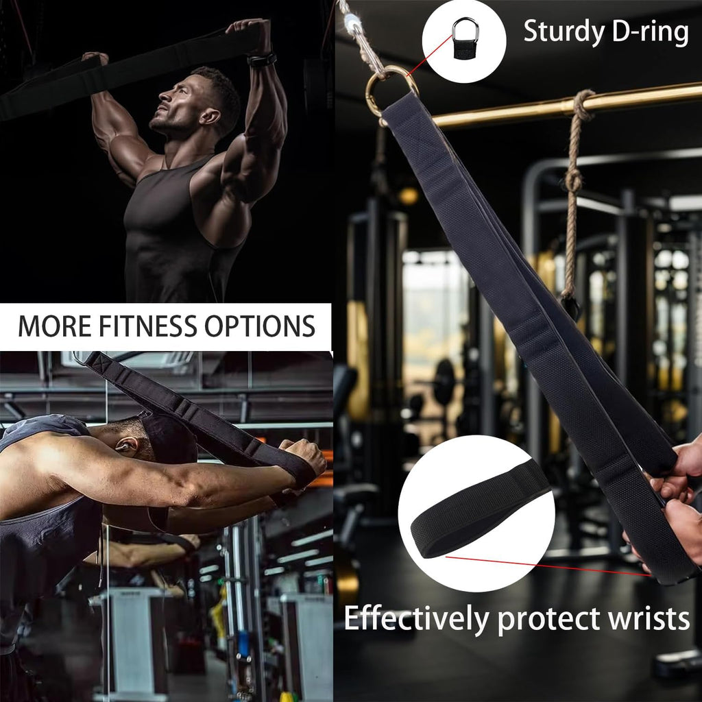 Tricep Rope | Tricep Pull Down Attachment with Carry Bag for Strength Training & Facepulls