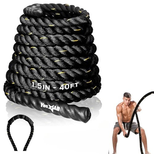 Yes4All Battle Rope No Cover 1.5in - 40ft