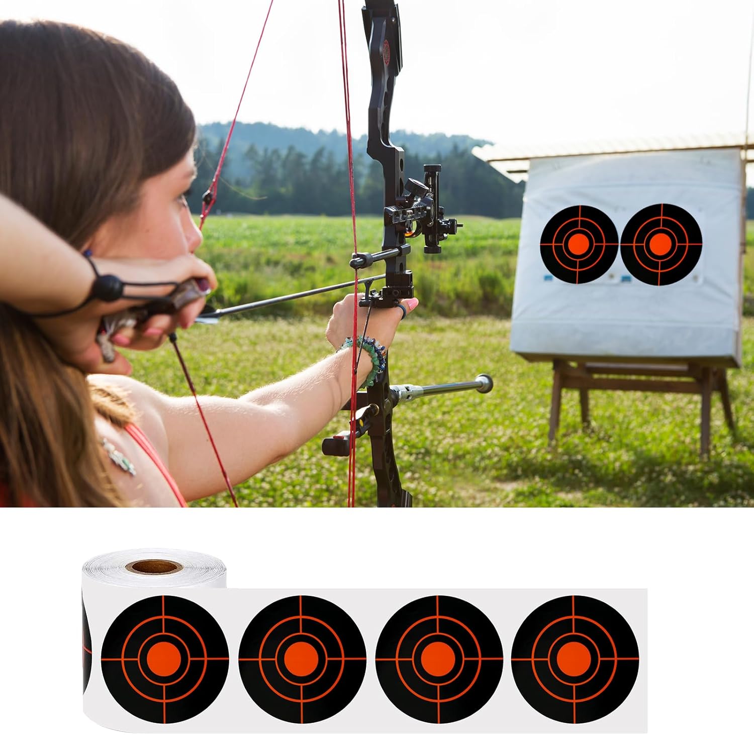 Splatter Targets - 3" Self-Adhesive Shooting Targets for Airsoft, Rifle & Pistol Practice