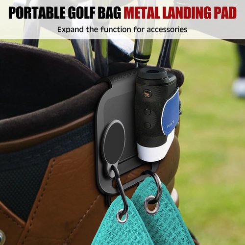Golf Bag Magnetic Clip, Metal Clip for Golf Bags, Magnetic Golf Towels, Magnetic Rangefinder Strap, Magnetic Golf Bag Accessories for Ultimate Personal Golfer, Golf Gifts for Golfing-Essential