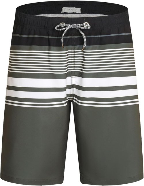 ELETOP Men's Swim Trunks Quick Dry Bathing Suit Swimming Board Shorts Mesh Lining Beach Swimwear