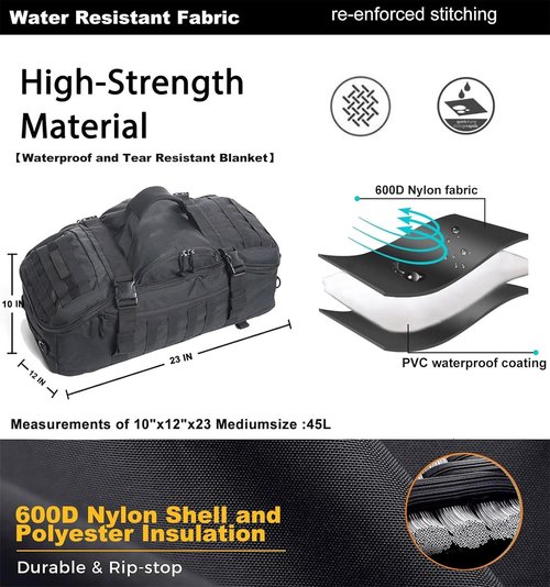 Miramrax Gym Bag - Waterproof Duffle Backpack for Men & Women | Ideal for Travel, Sports & Workouts
