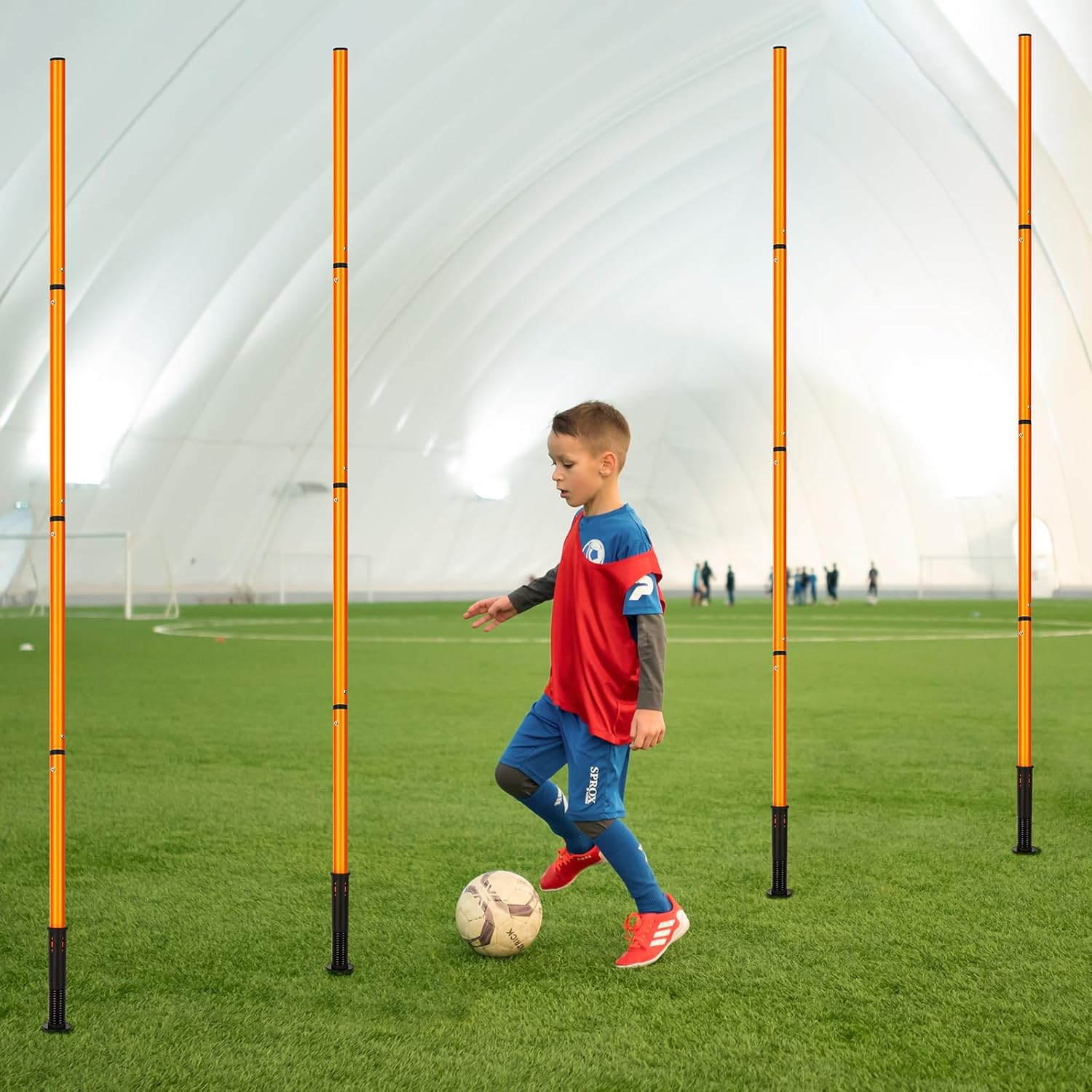 Skiennix Soccer Agility Training Equipment - 6 Agility Poles, 20ft Ladder, 10 Cones & Jump Rope