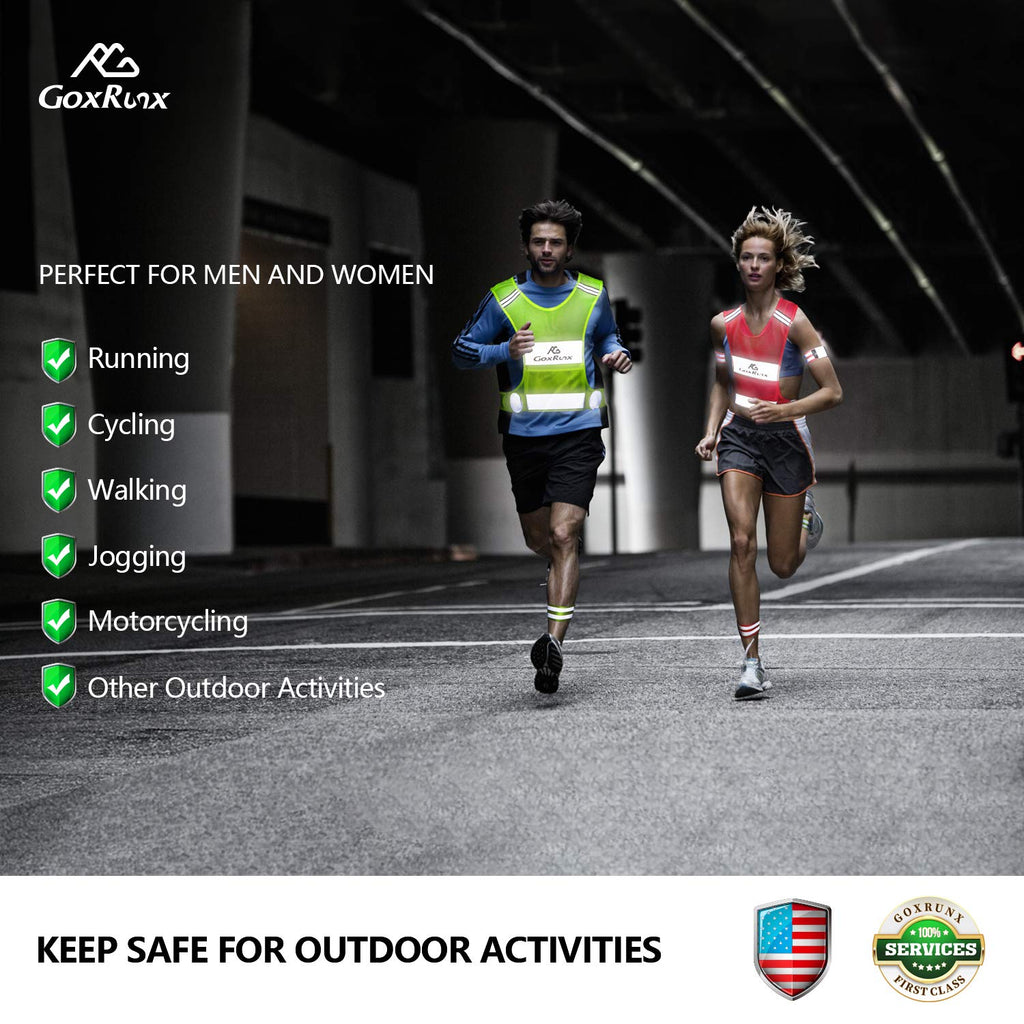 Reflective Vest Running Gear, Lightweight Motorcycle Cycling Reflective Vests with Large Pocket & Adjustable Waist for Women Men Running Safety Vest with Reflective Bands (Pink, Medium)