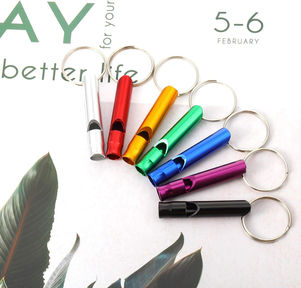 Sumind Emergency Whistle Keychain - 49-Piece Survival Set for Camping, Hiking & Boating | 7 Colors Available