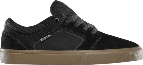Emerica Cadence – Vulcanized Grip, Streamlined, Clean Single-Piece Vamp, Cushioned Fit, Outstanding Boardfeel, Everyday Sneakers Black/Gum