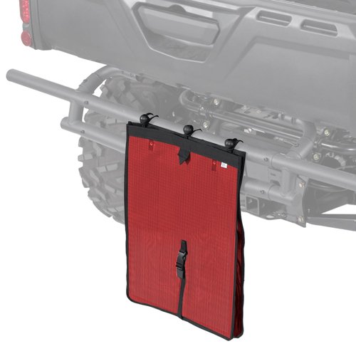 KEMIMOTO Universal Large Trash Bag for UTV ATV, Dry-Wet Trash Sack PVC Mesh Bag Universal Accessorie Compatible with Polaris RZR, Can-Am, CFMOTO, Teryx, Pioneer, Golf Cart, Off-Road-Work (Red)