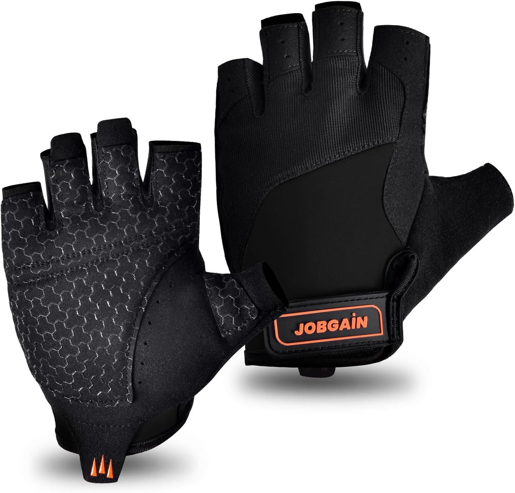 Skiennix Workout Gloves - Breathable Weight Lifting Gloves with Grip & Shock Absorption | Full Palm Protection for Gym & Fitness