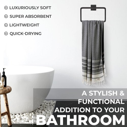 DEMMEX Organic Diamond Turkish Bath & Beach Towel - 100% Oeko-TEX Certified, Ultra-Soft, Quick-Dry, 71"x36", Beige