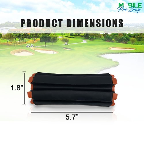 Golf Club Carrier with Golf Club Brush & Carabiner Clip Holds up to 6 Golf Clubs, Keeps Your Clubs Visible, Clean and Dry Premium Quality Golf Club Holder (Black Orange)
