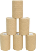 Self-Adhesive Bandage Wraps by Skiennix - 6 Pcs, 3 In, Breathable Skin Color Rolls for Sports & Swelling