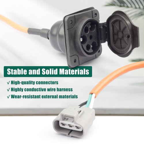 YUXIVCNE ST-031016-PZ Electric Golf Cart Charger Receptacles Head Replacement for Evolution for Powersports for Advanced EV for Aetric and More Cart Charger Port for 3 Pin Charge Cable 30A 110V-220V