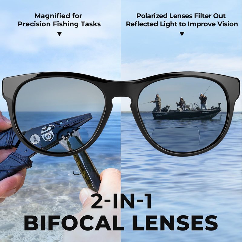 KastKing Alsea Polarized Bifocal Sports Sunglasses With PuriVex Protective Lens Coating,Grilamid Frame,Women Sunglasses